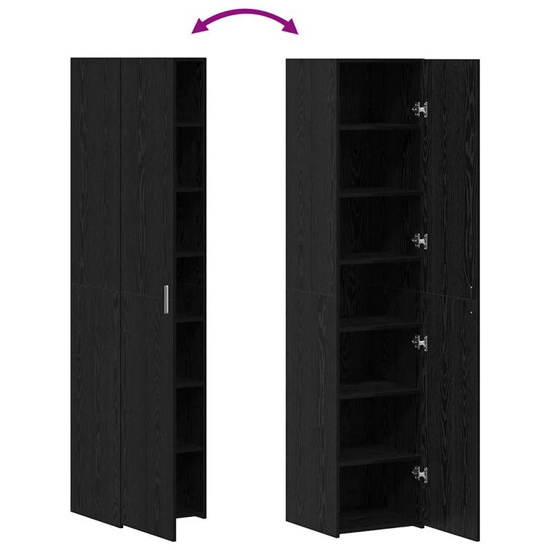 Highboard Black Oak 40 x 42,5 x 185 cm