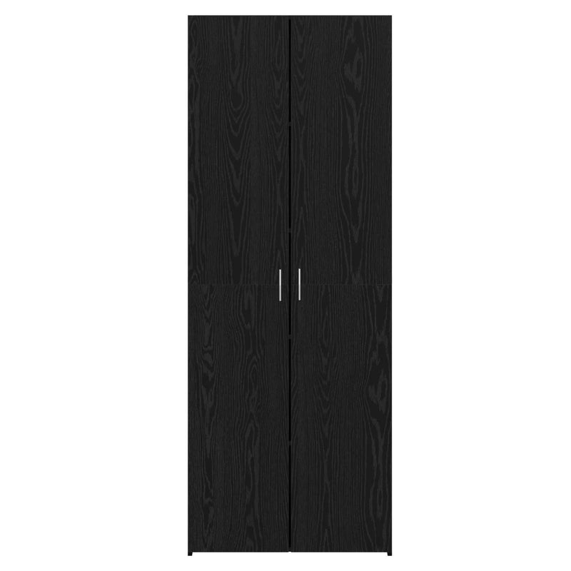 Highboard 2 pcs Black Oak 70 x 42,5 x 185 cm