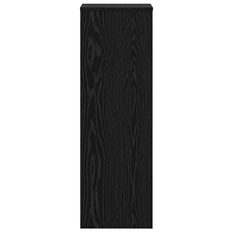Plant Stand 2 pcs Black Oak 33 x 33 x 100 cm Engineered Wood