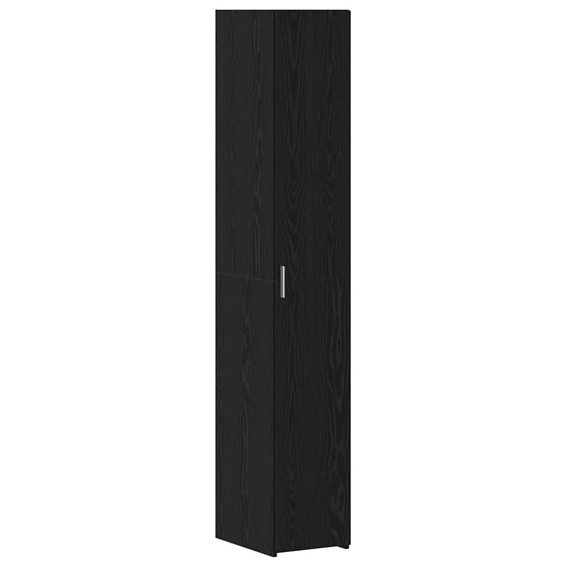 Storage Cabinet 3 pcs Black Oak 30 x 42,5 x 225 cm