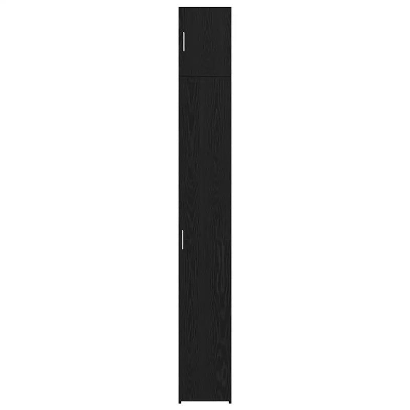 Storage Cabinet 3 pcs Black Oak 30 x 42,5 x 225 cm