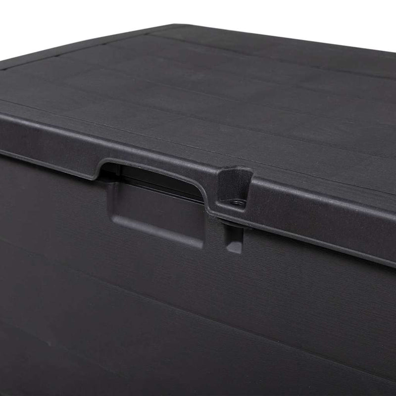 vidaXL Garden Storage Box Anthracite 77.5 x 54.5 x 53 cm Plastic