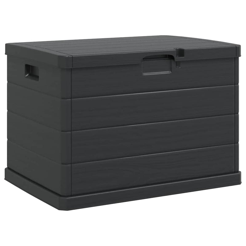 vidaXL Garden Storage Box Anthracite 77,5 x 54,5 x 53 cm Plastic