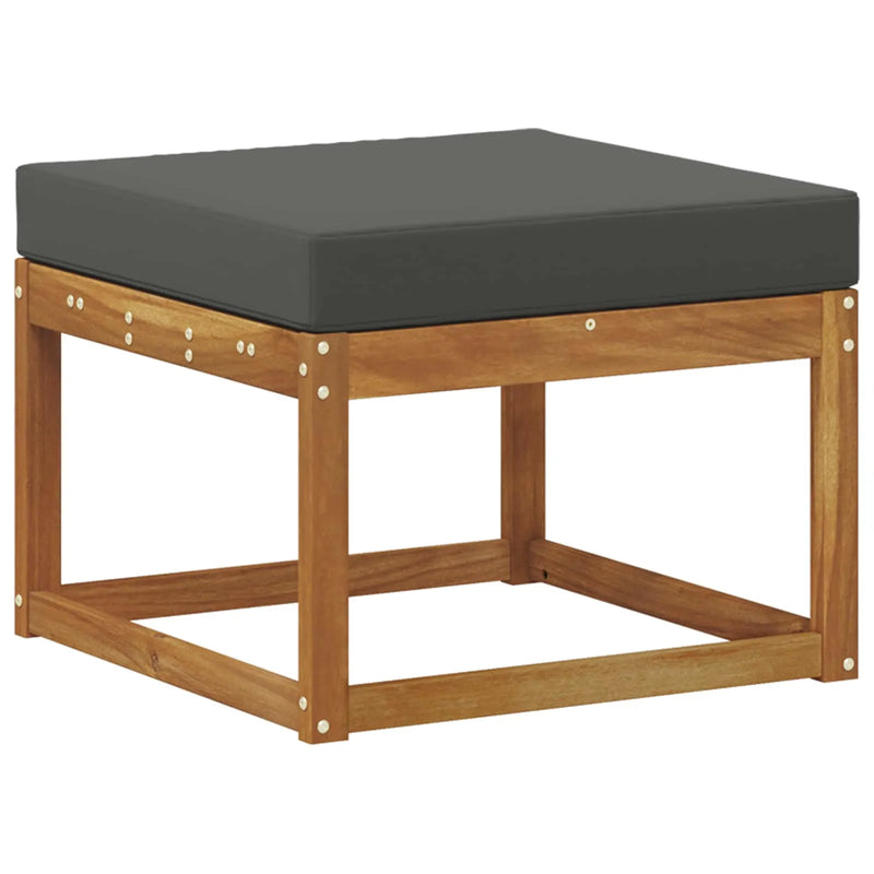 Outdoor Sofa Set with Cushion 6 pcs Natural and Anthracite