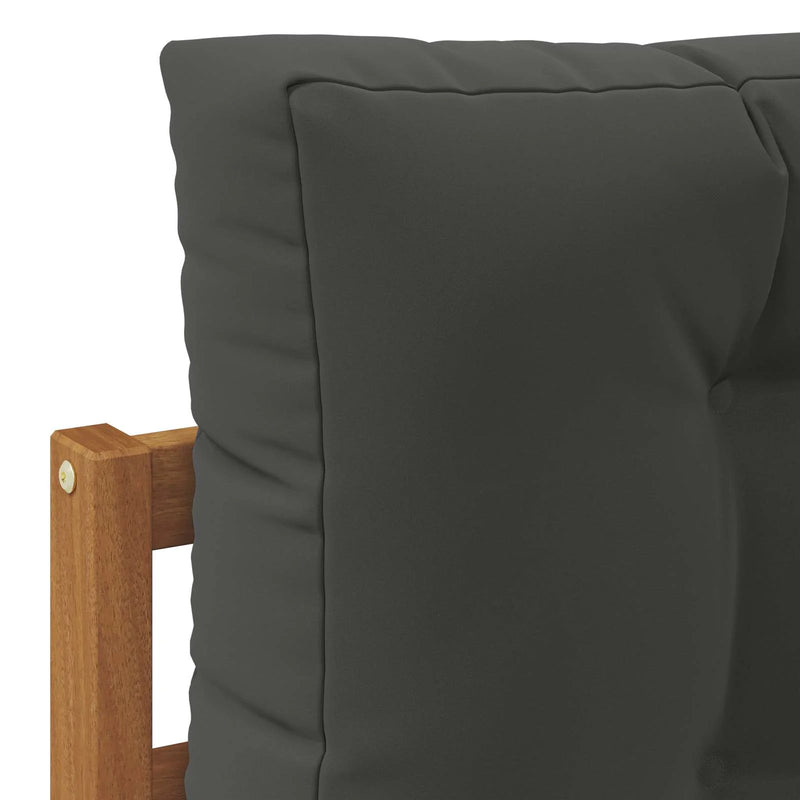 Outdoor Sofa Set with Cushion 8 pcs Natural and Anthracite