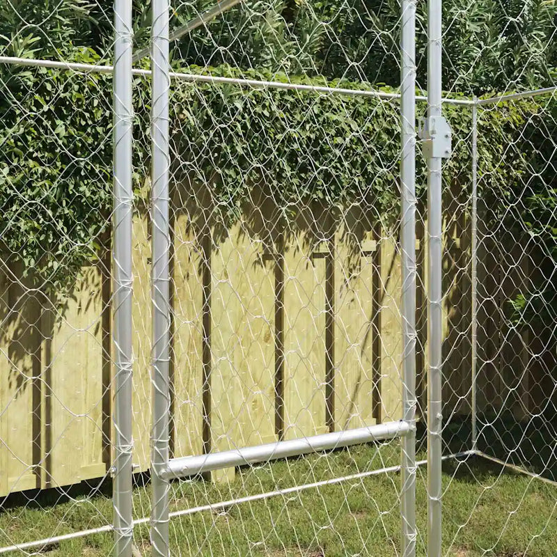 Dog Cage Silver 400 x 200 x 200 cm Galvanised Steel