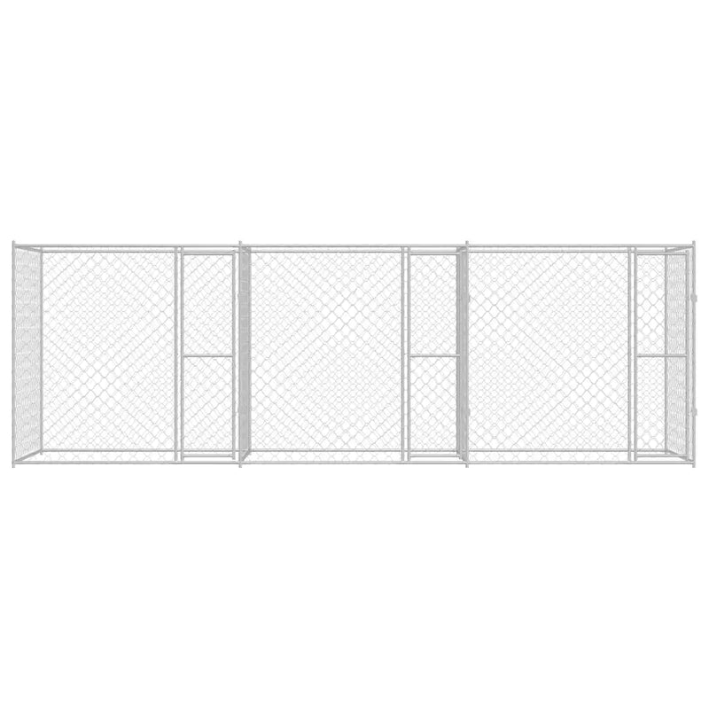 Dog Cage Silver 600 x 200 x 200 cm Galvanised Steel