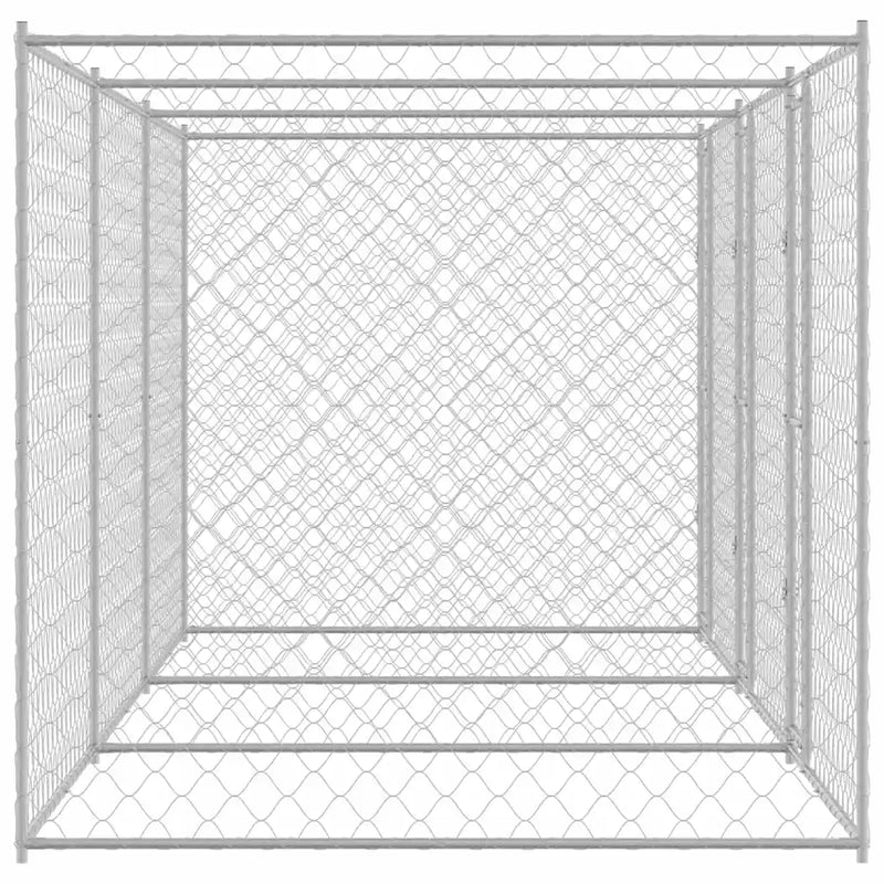 Dog Cage Silver 600 x 200 x 200 cm Galvanised Steel