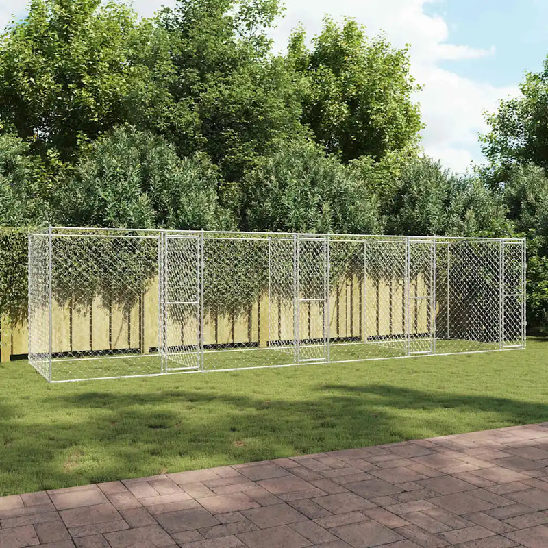 Dog Cage Silver 800 x 200 x 200 cm Galvanised Steel