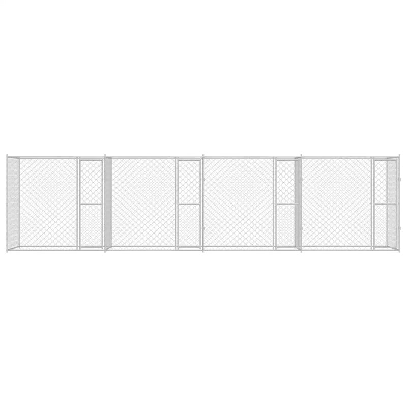 Dog Cage Silver 800 x 200 x 200 cm Galvanised Steel