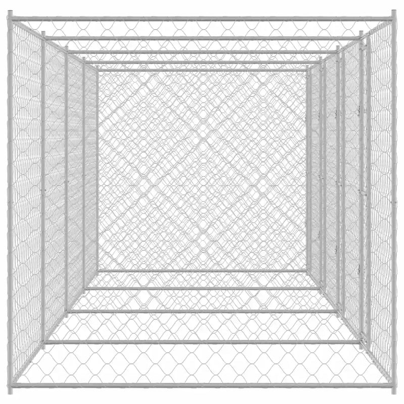Dog Cage Silver 800 x 200 x 200 cm Galvanised Steel