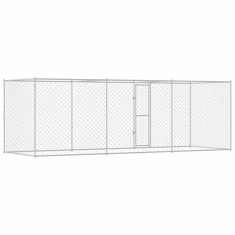 Dog Cage Silver 600 x 200 x 200 cm Galvanised Steel