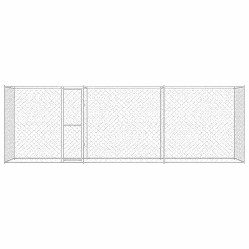 Dog Cage Silver 600 x 200 x 200 cm Galvanised Steel