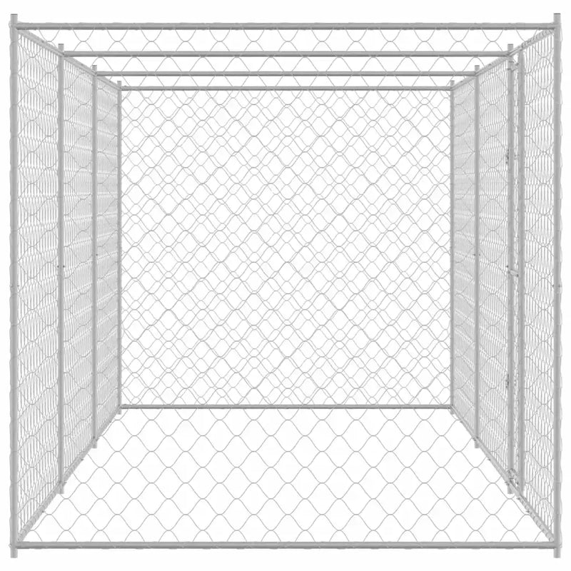 Dog Cage Silver 600 x 200 x 200 cm Galvanised Steel