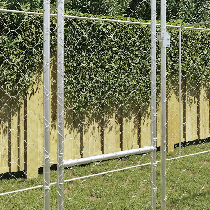 Dog Cage Silver 800 x 200 x 200 cm Galvanised Steel