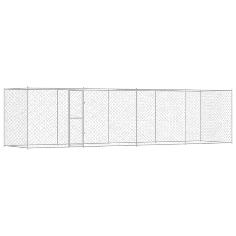 Dog Cage Silver 800 x 200 x 200 cm Galvanised Steel