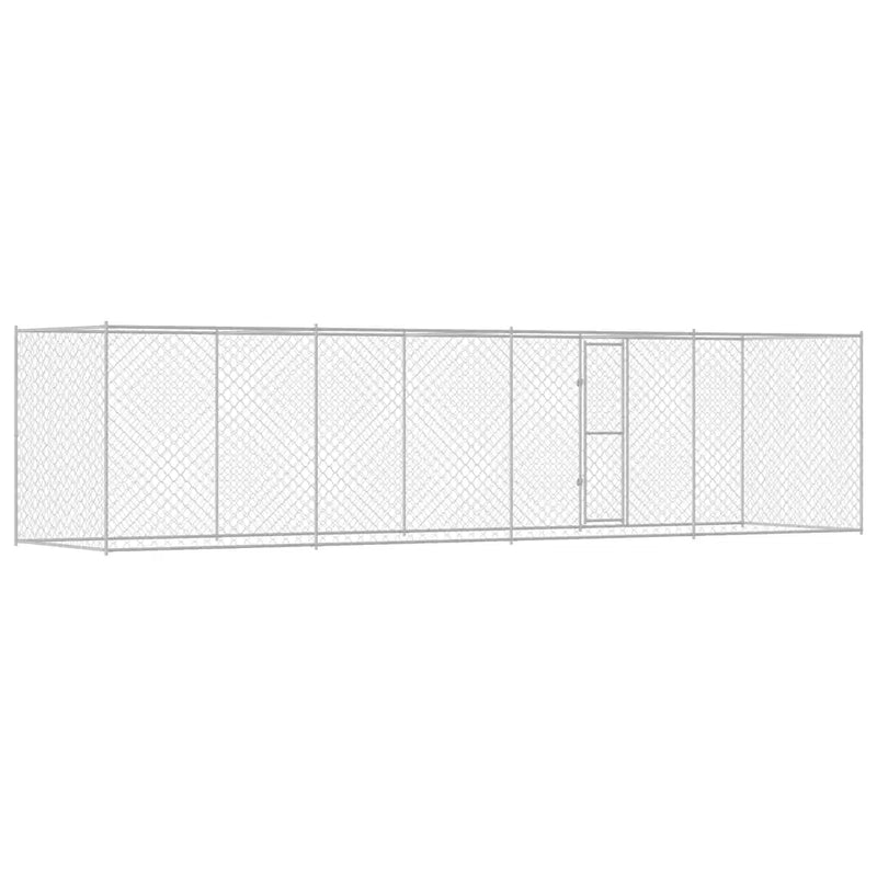 Dog Cage Silver 800 x 200 x 200 cm Galvanised Steel