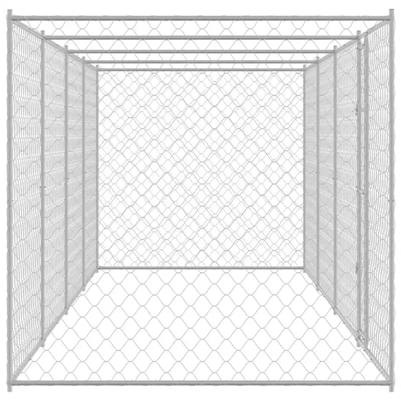 Dog Cage Silver 800 x 200 x 200 cm Galvanised Steel