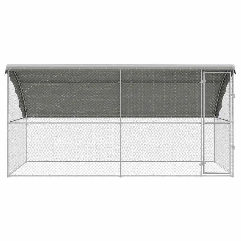 Chicken Cage 2 pcs Silver 400 x 200 x 200 cm Galvanised Steel