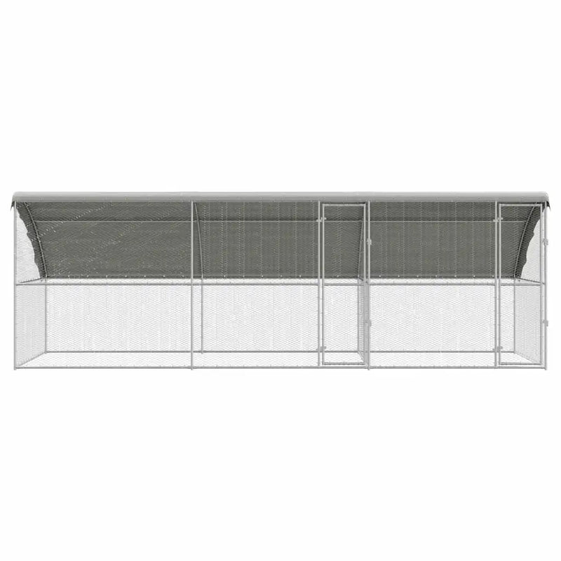 Chicken Cage 3 pcs Silver 600 x 200 x 200 cm Galvanised Steel