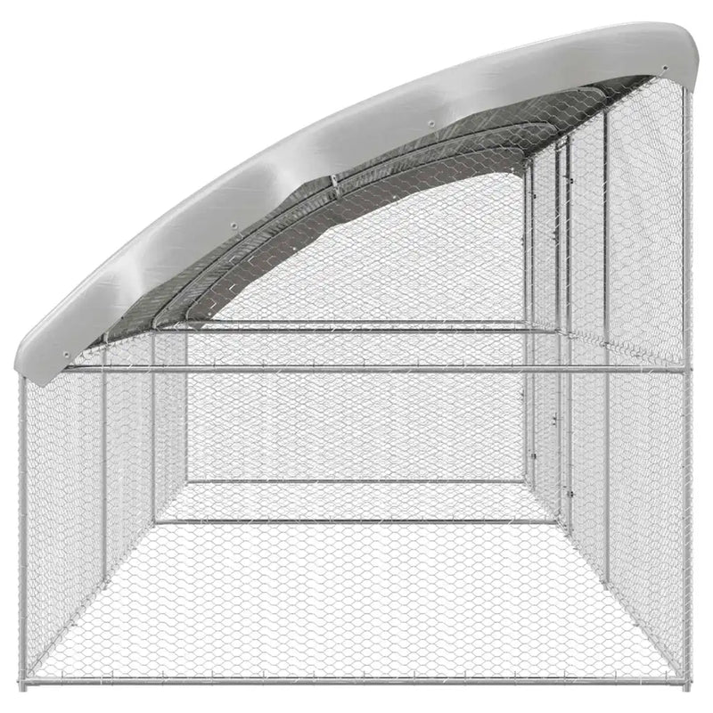 Chicken Cage 3 pcs Silver 600 x 200 x 200 cm Galvanised Steel