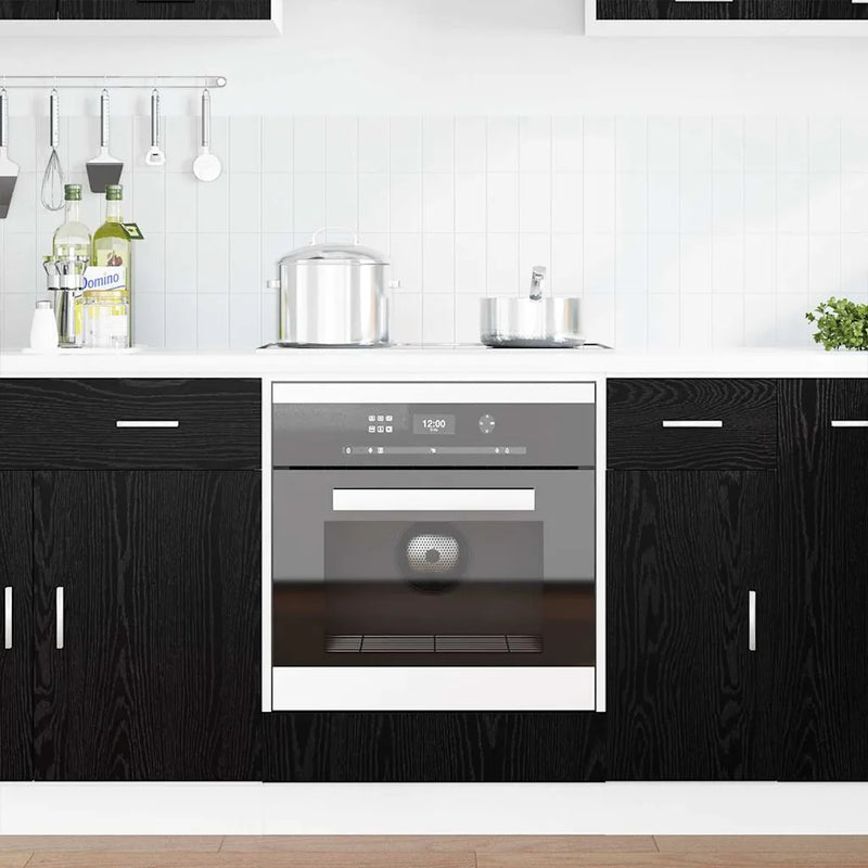 Hanging Cabinet Black Oak 60 x 46 x 81,5 cm Engineered Wood