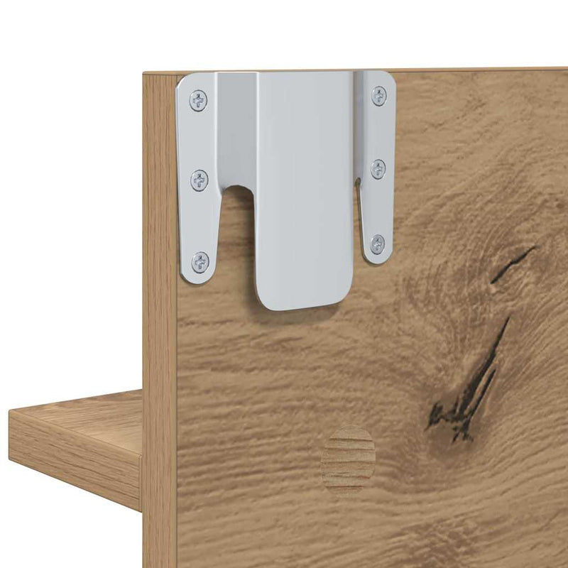 vidaXL Hallway Furniture Set 4 pcs Black oak 90 x 31 x 46.5 cm