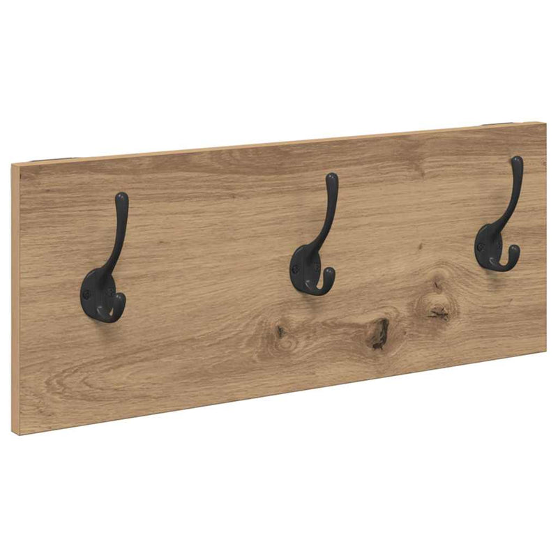 vidaXL Hallway Furniture Set 4 pcs Black oak 90 x 31 x 46.5 cm