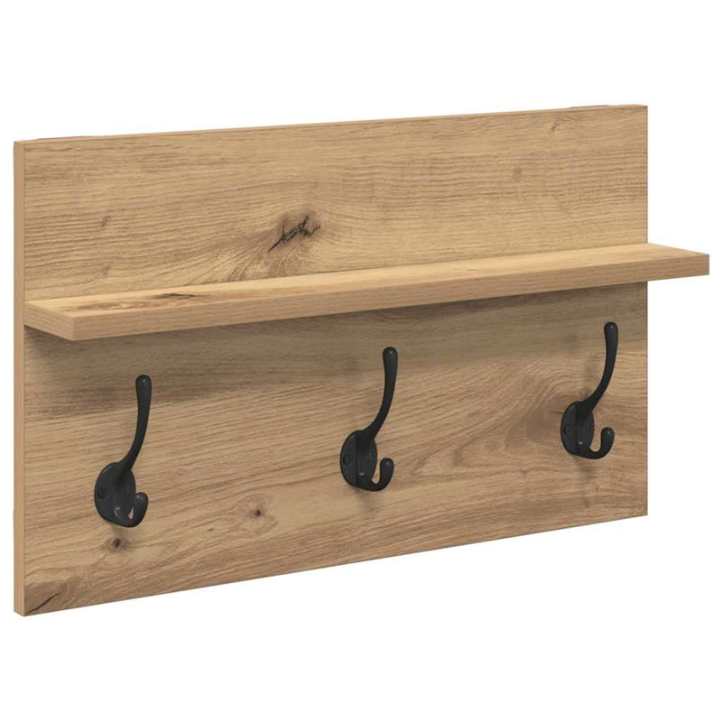 vidaXL Hallway Furniture Set 4 pcs Black oak 90 x 31 x 46.5 cm