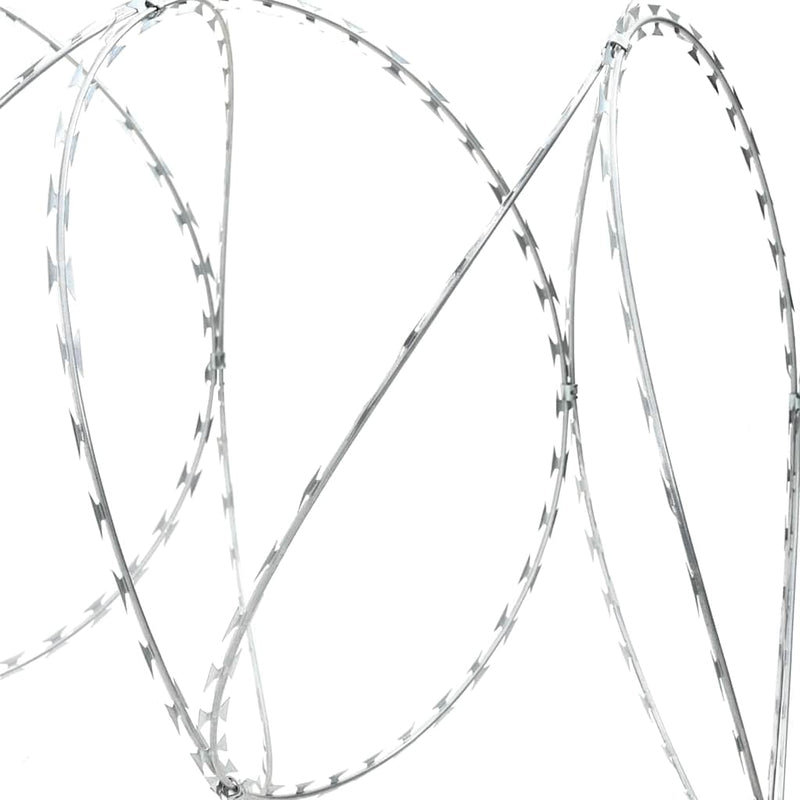vidaXL Razor Wire Silver 5000 x 1,9 cm Galvanised steel