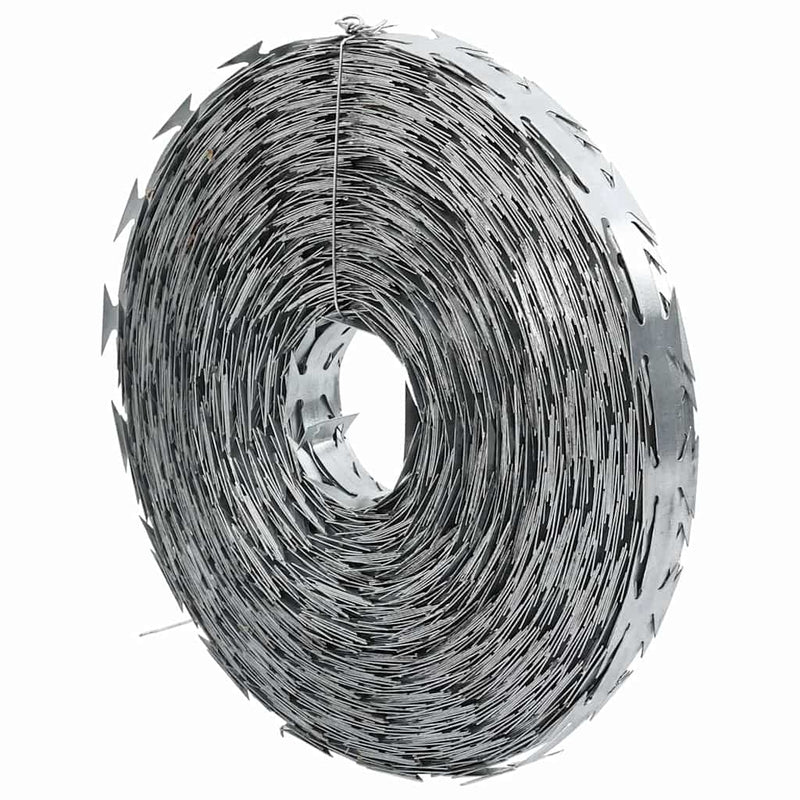vidaXL Razor Wire Silver 5000 x 1,9 cm Galvanised steel