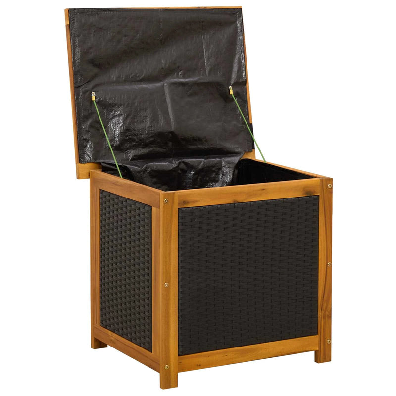 Garden Storage Box 185 L Solid Acacia Wood 60 x 50 x 56 cm
