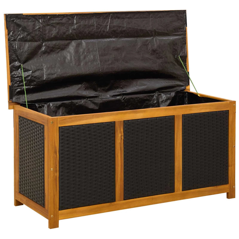 Garden Storage Box 185 L Solid Acacia Wood 113 x 50 x 56 cm