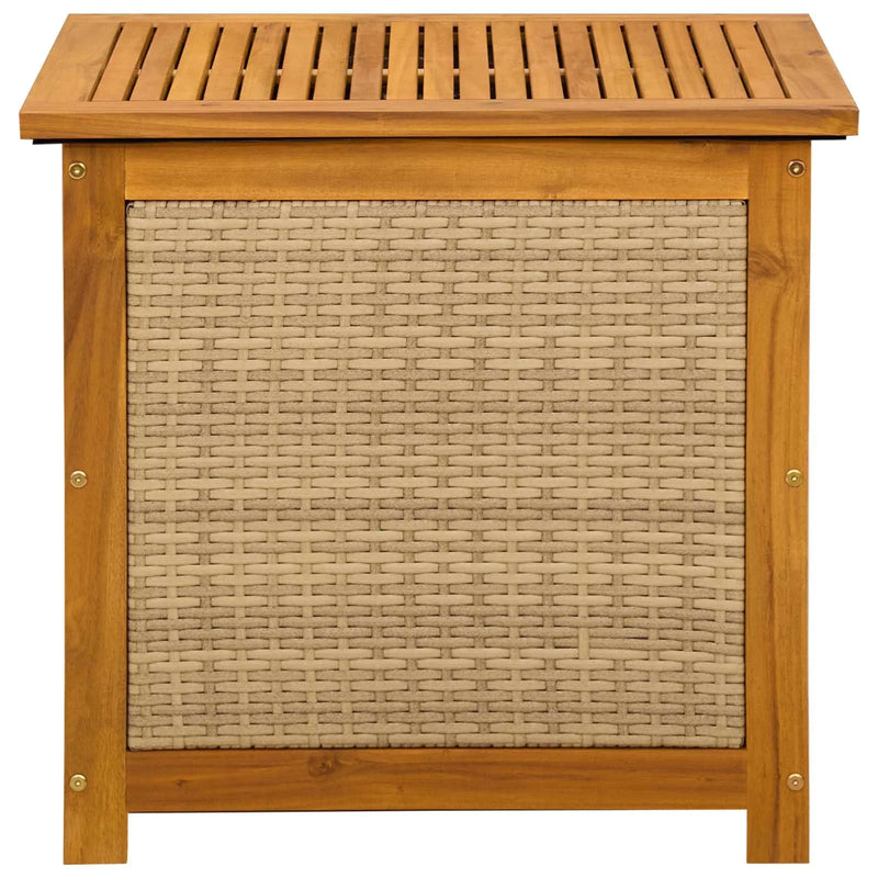 Garden Storage Box 185 L Solid Acacia Wood 60 x 50 x 56 cm