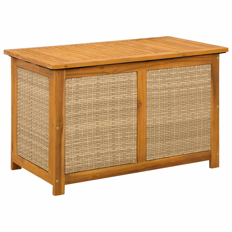 Garden Storage Box 185 L Solid Acacia Wood 90 x 50 x 56 cm
