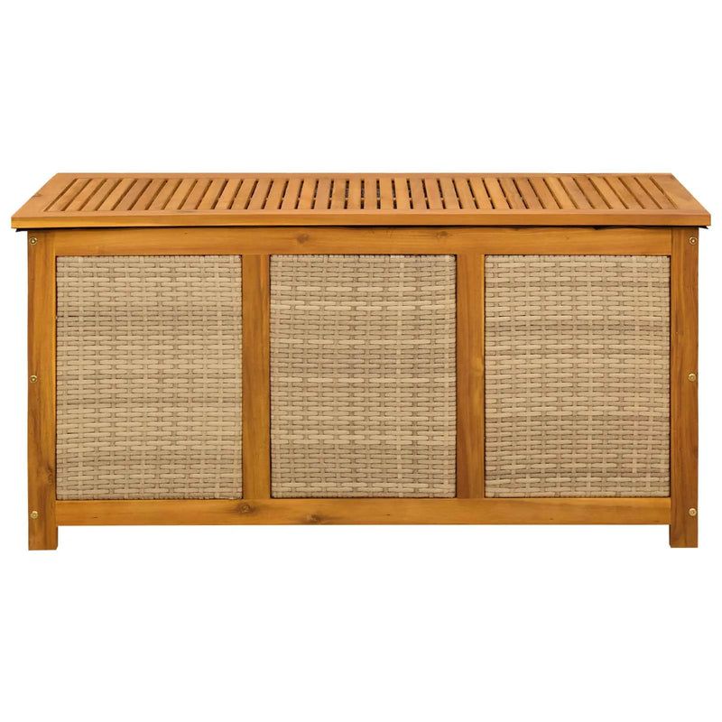 Garden Storage Box 185 L Solid Acacia Wood 113 x 50 x 56 cm