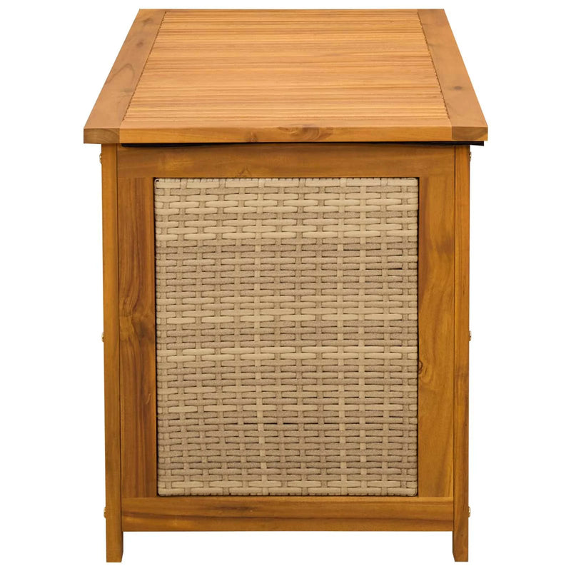 Garden Storage Box 185 L Solid Acacia Wood 113 x 50 x 56 cm