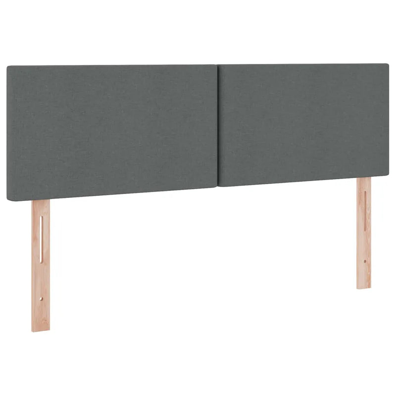 Storage Bed with Mattress Dark Grey 152 x 203 cm Fabric