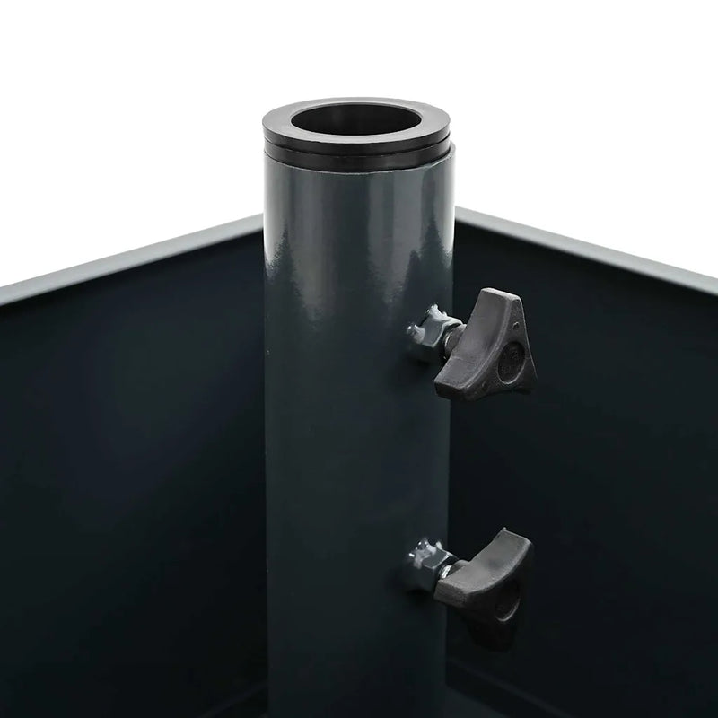 Parasol Base Manual Anthracite 45 x 45 x 45 cm Steel