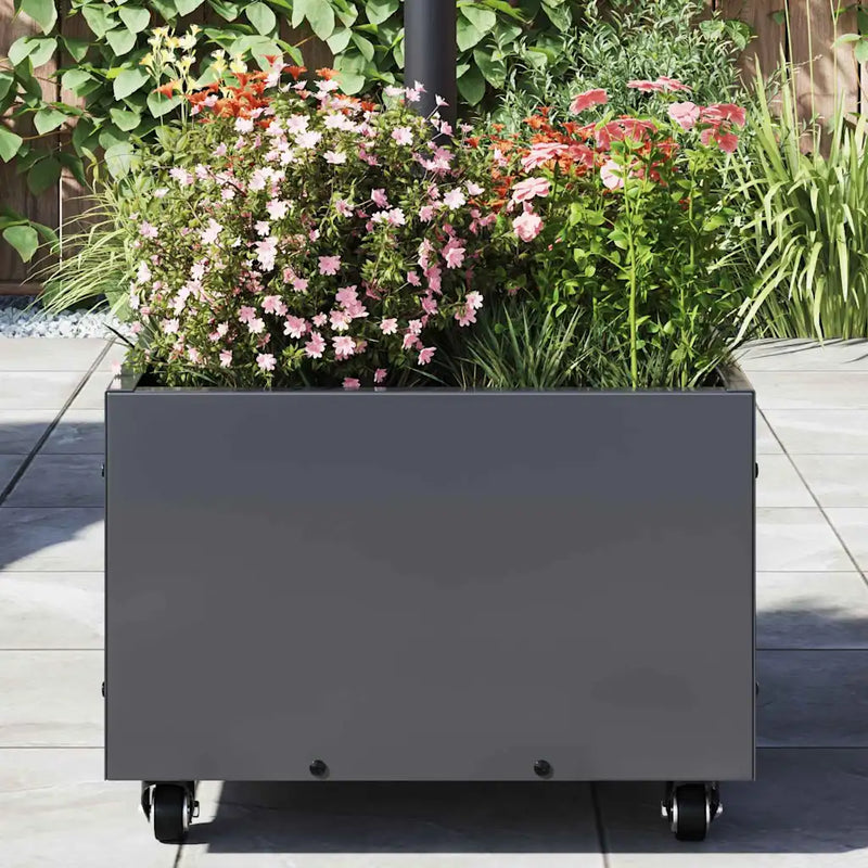Parasol Base Manual Anthracite 45 x 45 x 45 cm Steel