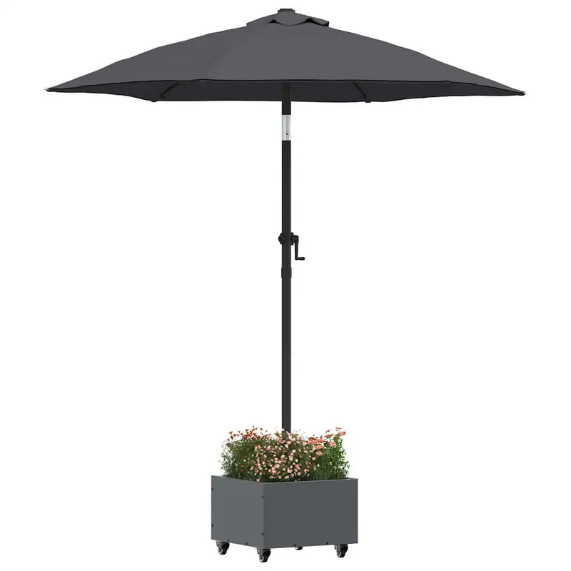 Parasol Base Manual Anthracite 45 x 45 x 45 cm Steel