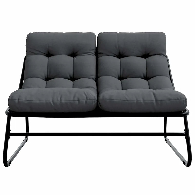 Garden Furniture Black 110 x 81 x 71 cm Powder-Coated Steel