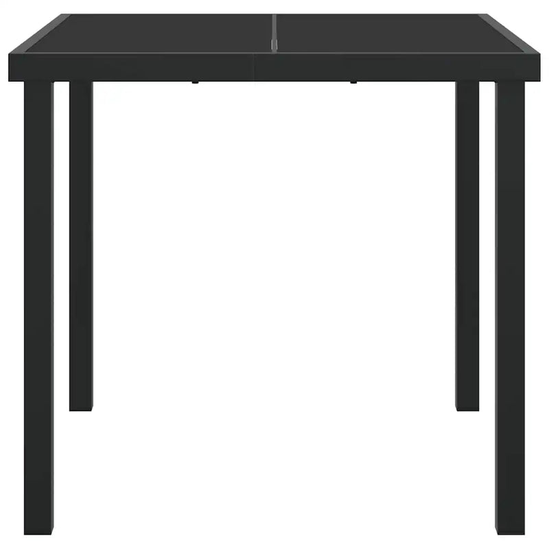 Garden Table Black 80 x 80 x 73 cm Metal