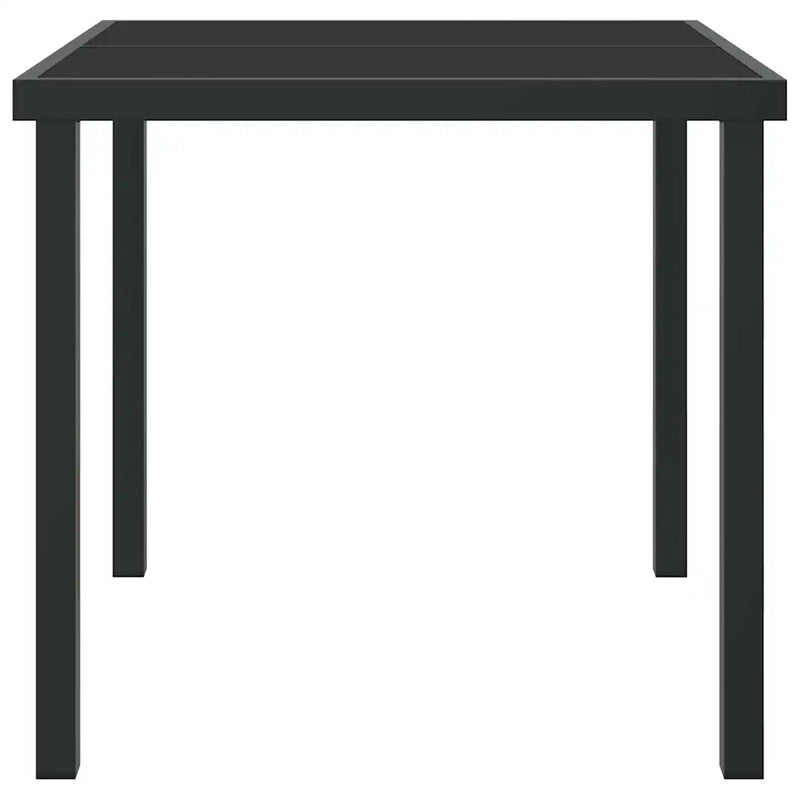 Garden Table Black 80 x 80 x 73 cm Metal