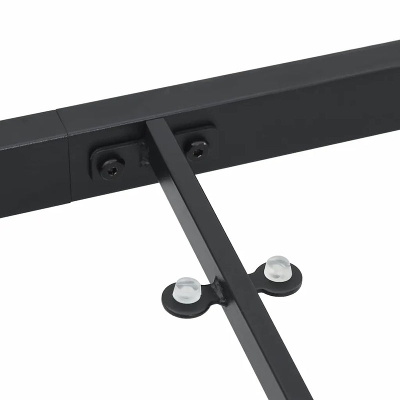 Garden Table Black 140 x 70 x 73 cm Metal