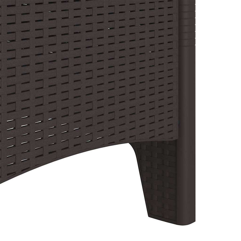 vidaXL Garden Chair 2 pcs Brown 53 x 49 x 85 cm Polypropylene