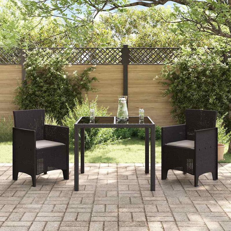vidaXL Garden Chair 2 pcs Brown 53 x 49 x 85 cm Polypropylene