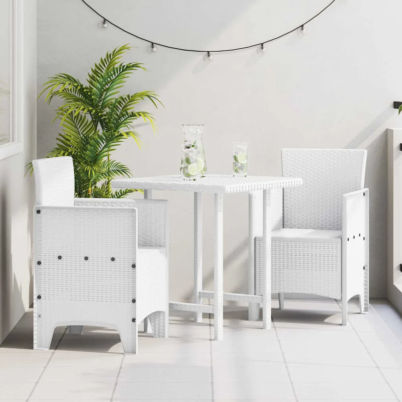 Garden Chair 2 pcs White 53 x 49 x 85 cm Polypropylene