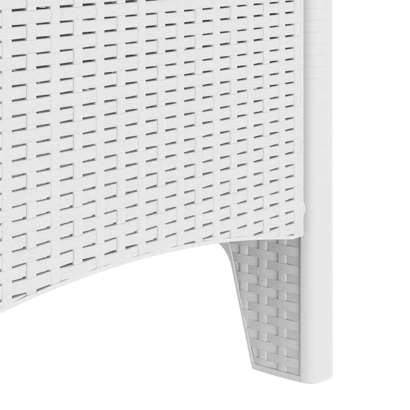 vidaXL Garden Chair 4 pcs White 53 x 49 x 85 cm Polypropylene