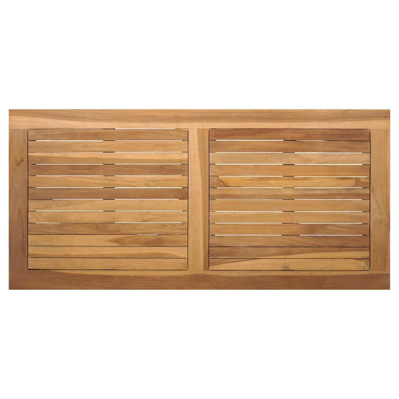 vidaXL Garden Sofa Set 4 pcs Natural Solid teak wood